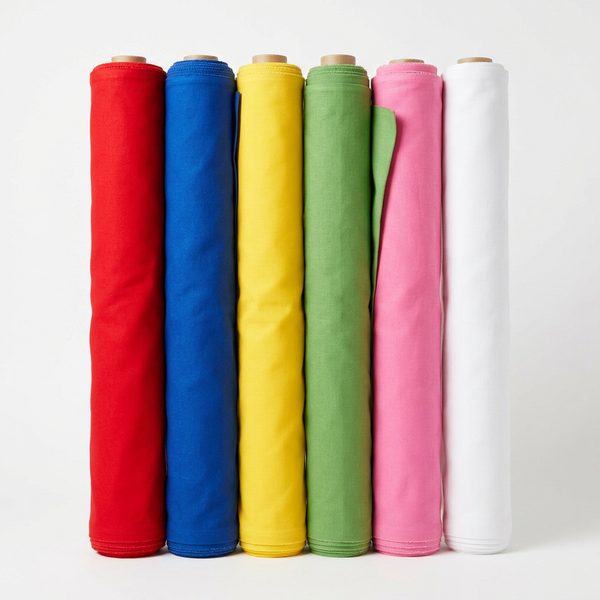 Rollos de tela de colores